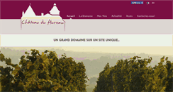 Desktop Screenshot of chateauduhureau.com
