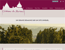 Tablet Screenshot of chateauduhureau.com